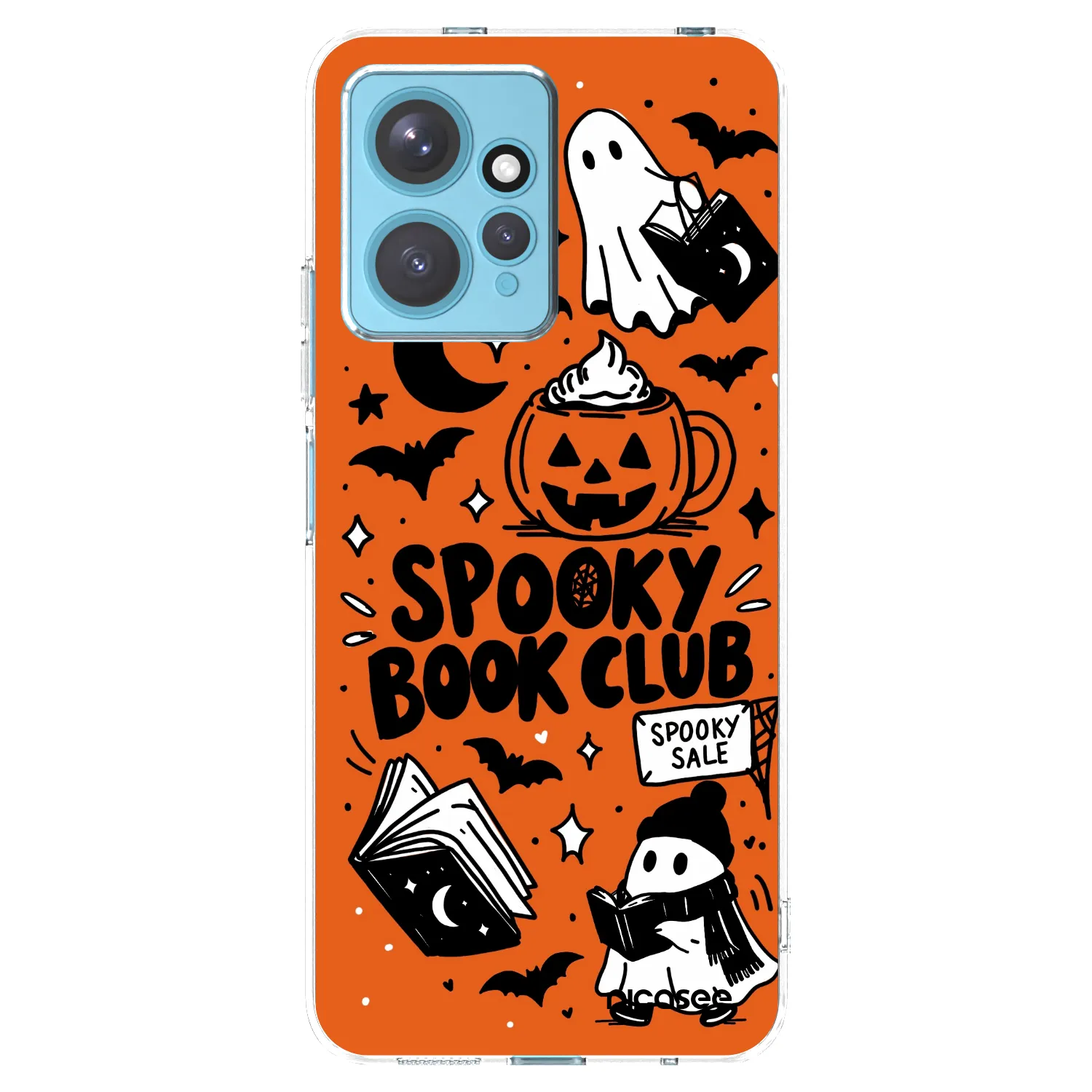 Picasee silikonska prozirna maskica za Xiaomi Redmi Note 12 4G - Spooky book club