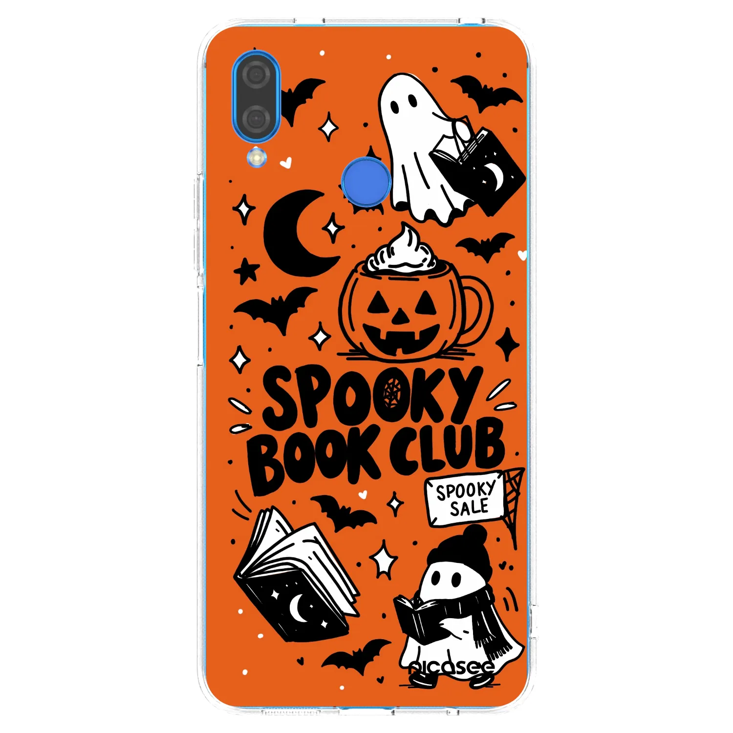 Picasee silikonska prozirna maskica za Huawei Nova 3 - Spooky book club
