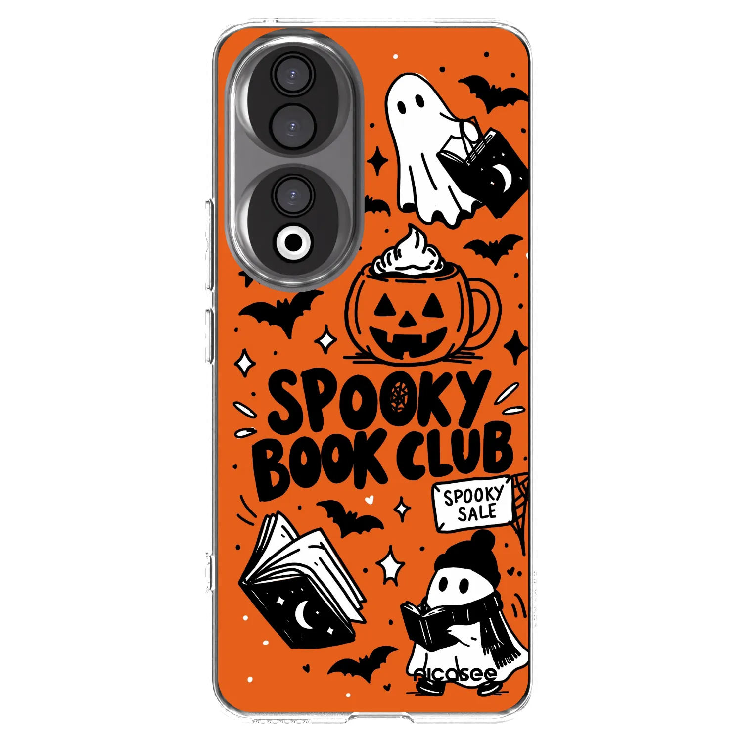 Picasee silikonska prozirna maskica za Honor 90 5G - Spooky book club