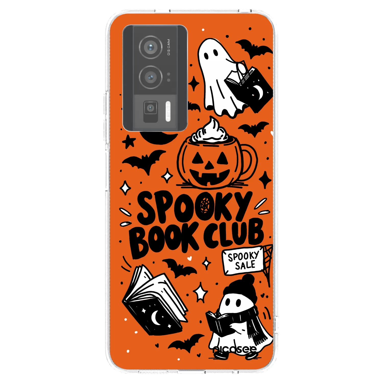 Picasee silikonska prozirna maskica za Xiaomi Poco F5 Pro 5G - Spooky book club