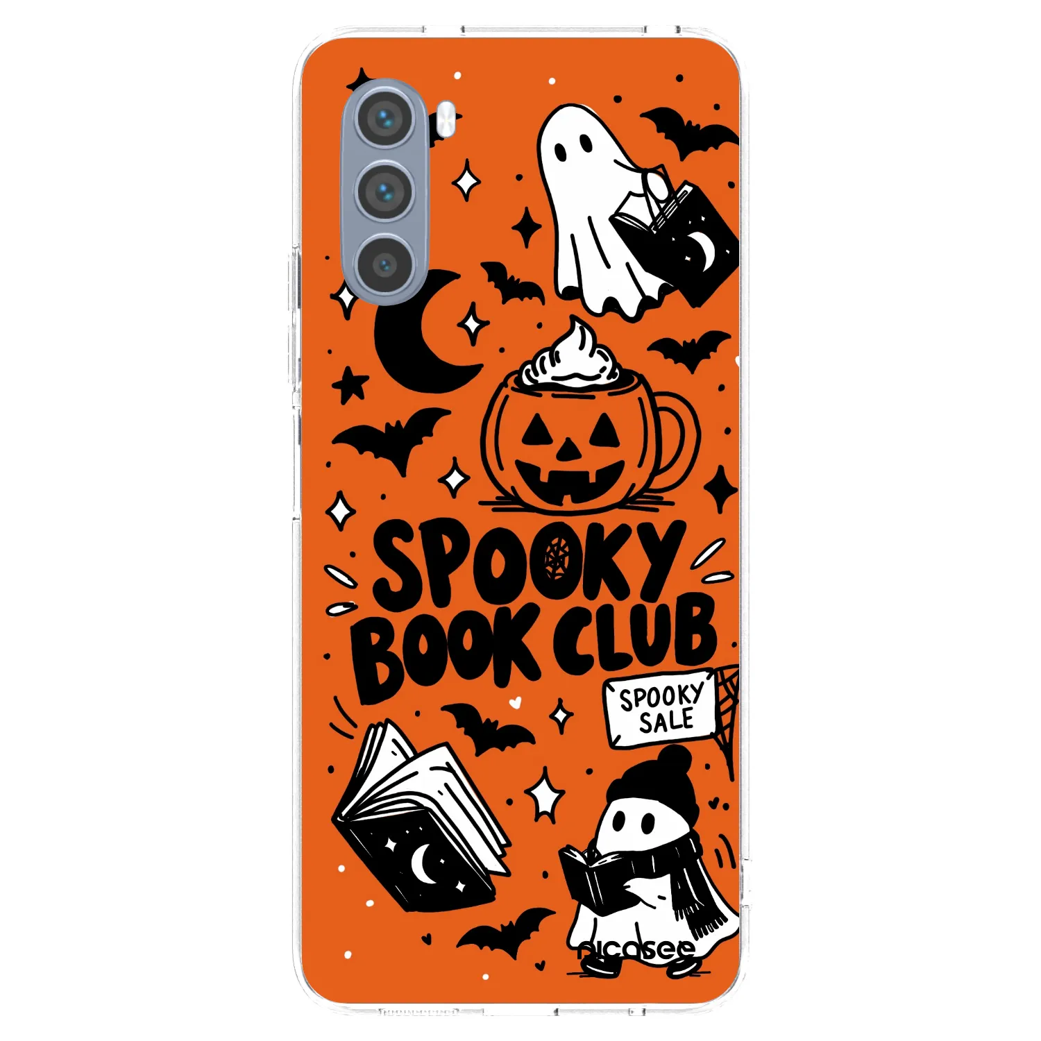 Picasee silikonska prozirna maskica za Motorola Moto G62 - Spooky book club