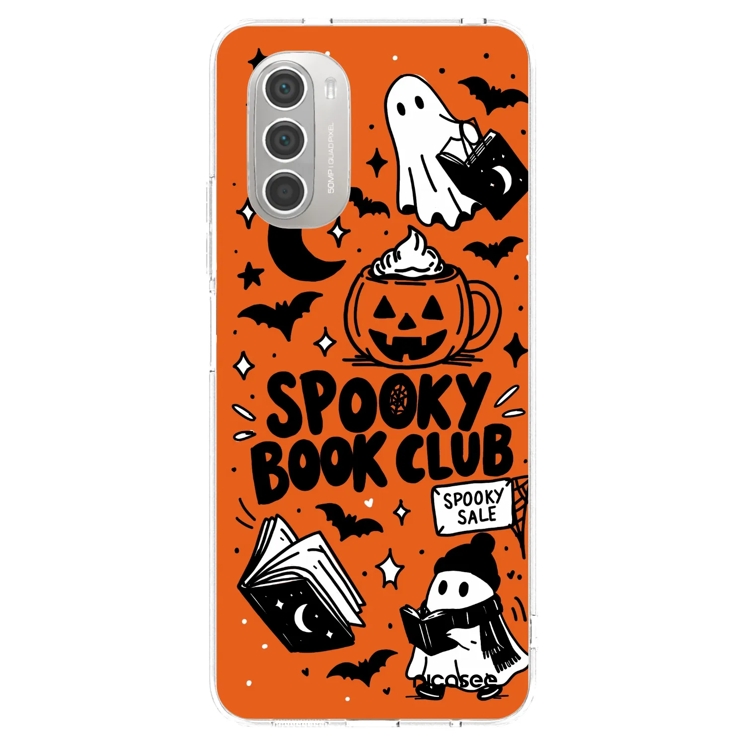 Picasee silikonska prozirna maskica za Motorola Moto G51 - Spooky book club