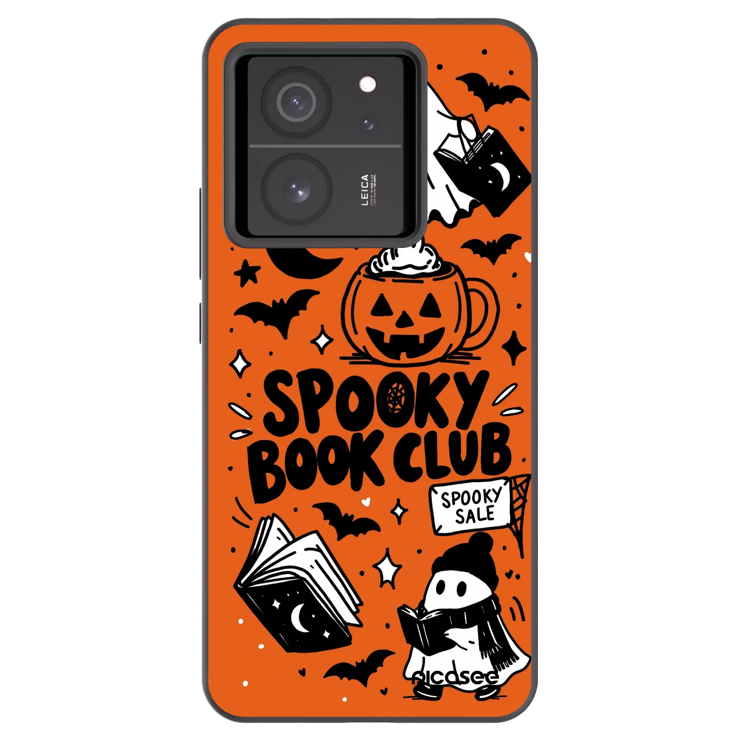 Picasee crna silikonska maskica za Xiaomi 13T Pro - Spooky book club