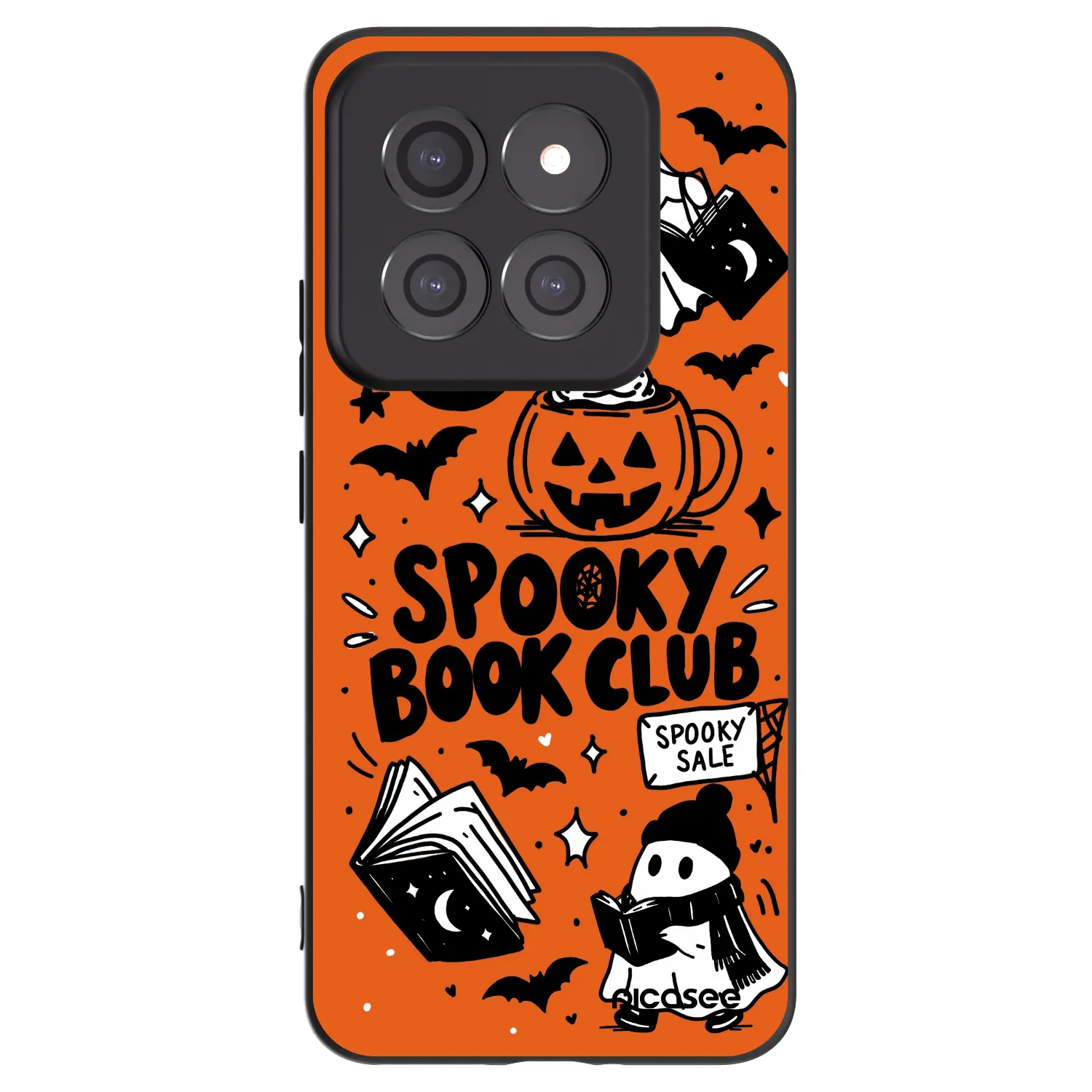 Picasee crna silikonska maskica za Xiaomi 14 Pro - Spooky book club