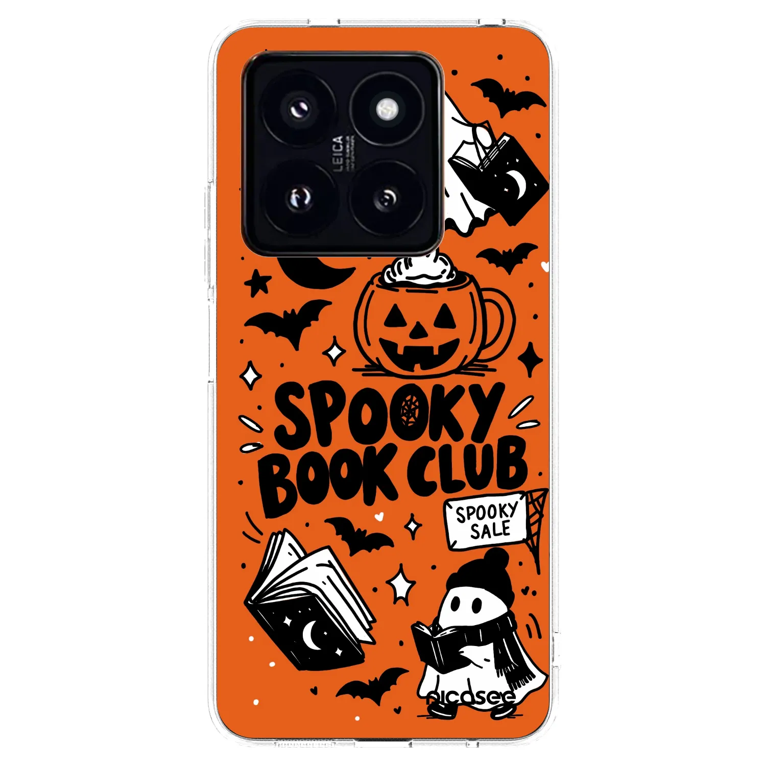 Picasee silikonska prozirna maskica za Xiaomi 14 Pro - Spooky book club