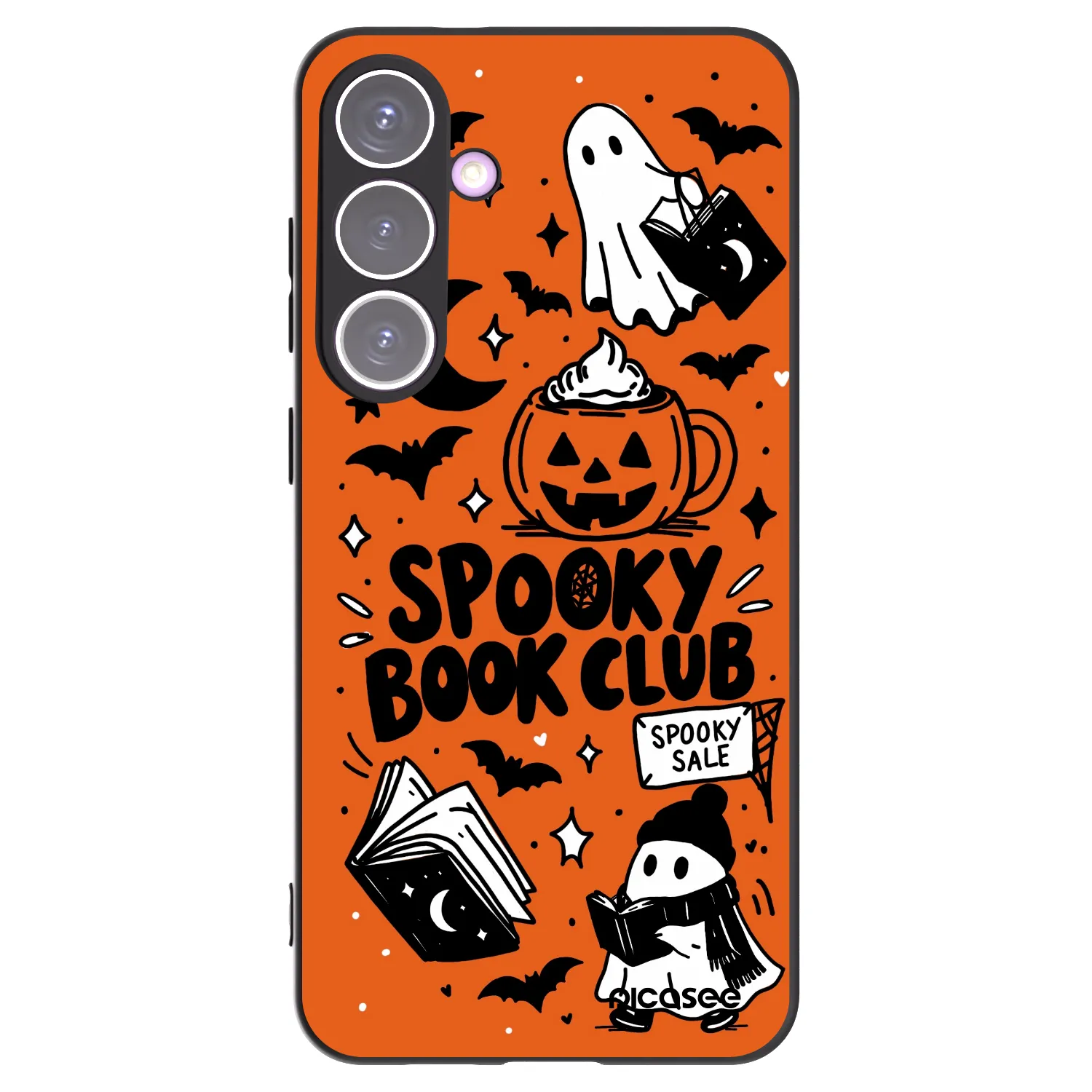 Picasee crna silikonska maskica za Samsung Galaxy S24+ S926B 5G - Spooky book club