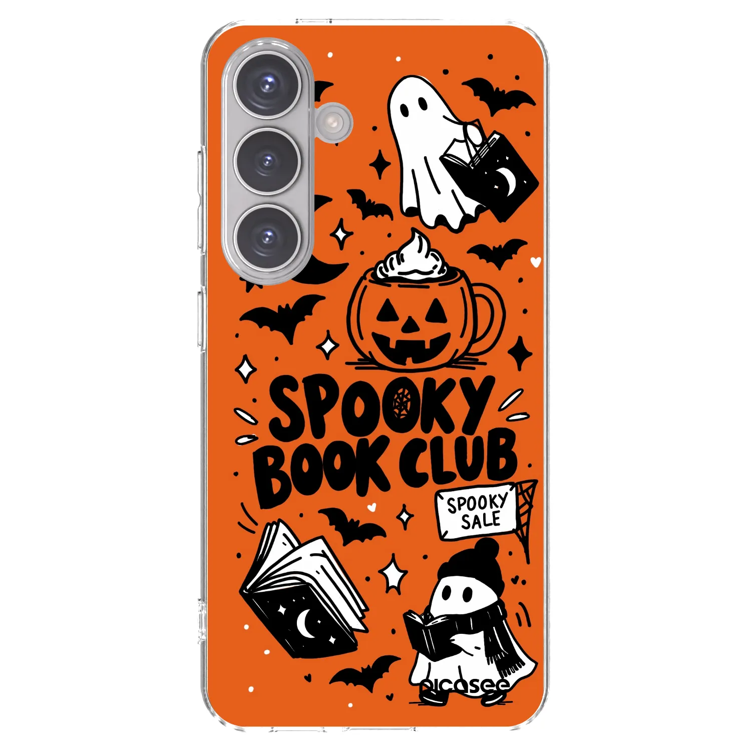 Picasee silikonska prozirna maskica za Samsung Galaxy S24 S921B 5G - Spooky book club