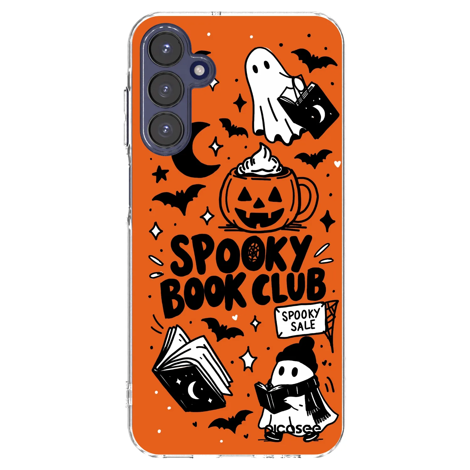 Picasee silikonska prozirna maskica za Samsung Galaxy A15 A155F 4G - Spooky book club