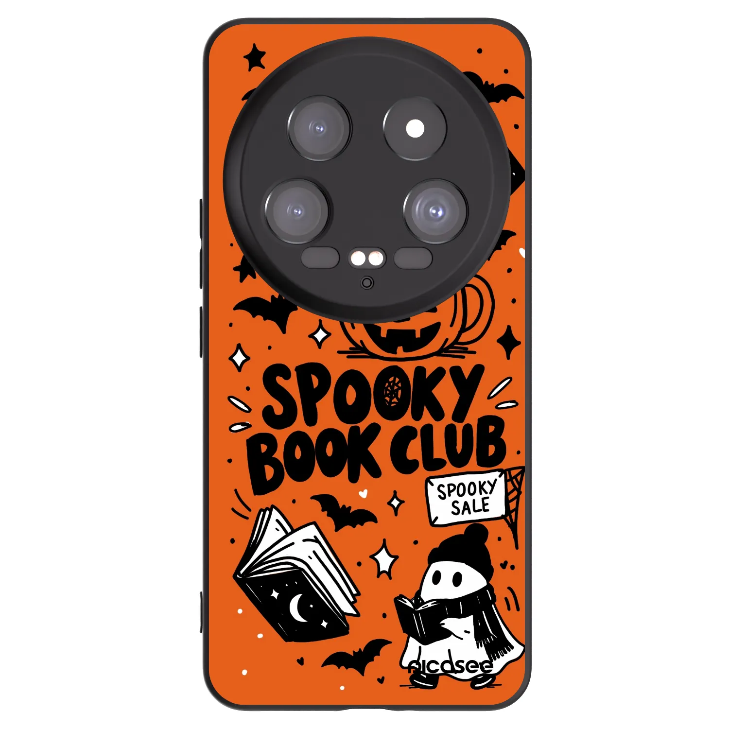 Picasee crna silikonska maskica za Xiaomi 14 Ultra - Spooky book club