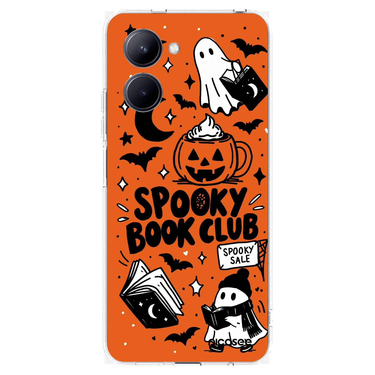 Picasee silikonska prozirna maskica za Realme C33 (2023) - Spooky book club