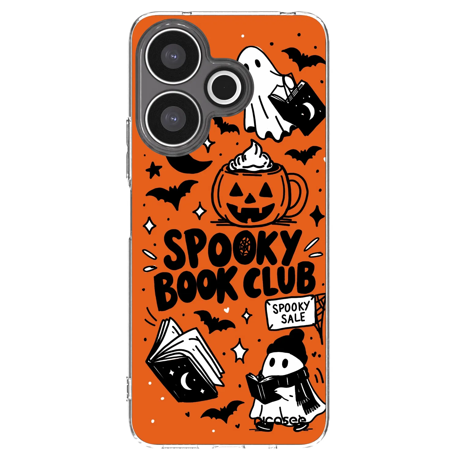 Picasee silikonska prozirna maskica za Xiaomi Redmi 13 4G - Spooky book club