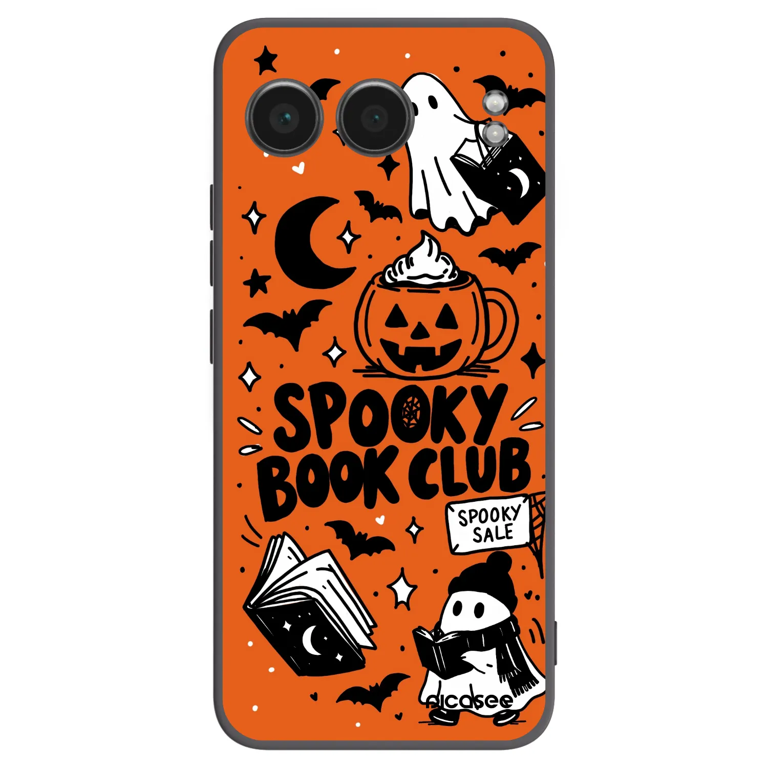 Picasee crna silikonska maskica za OnePlus Nord 4 - Spooky book club