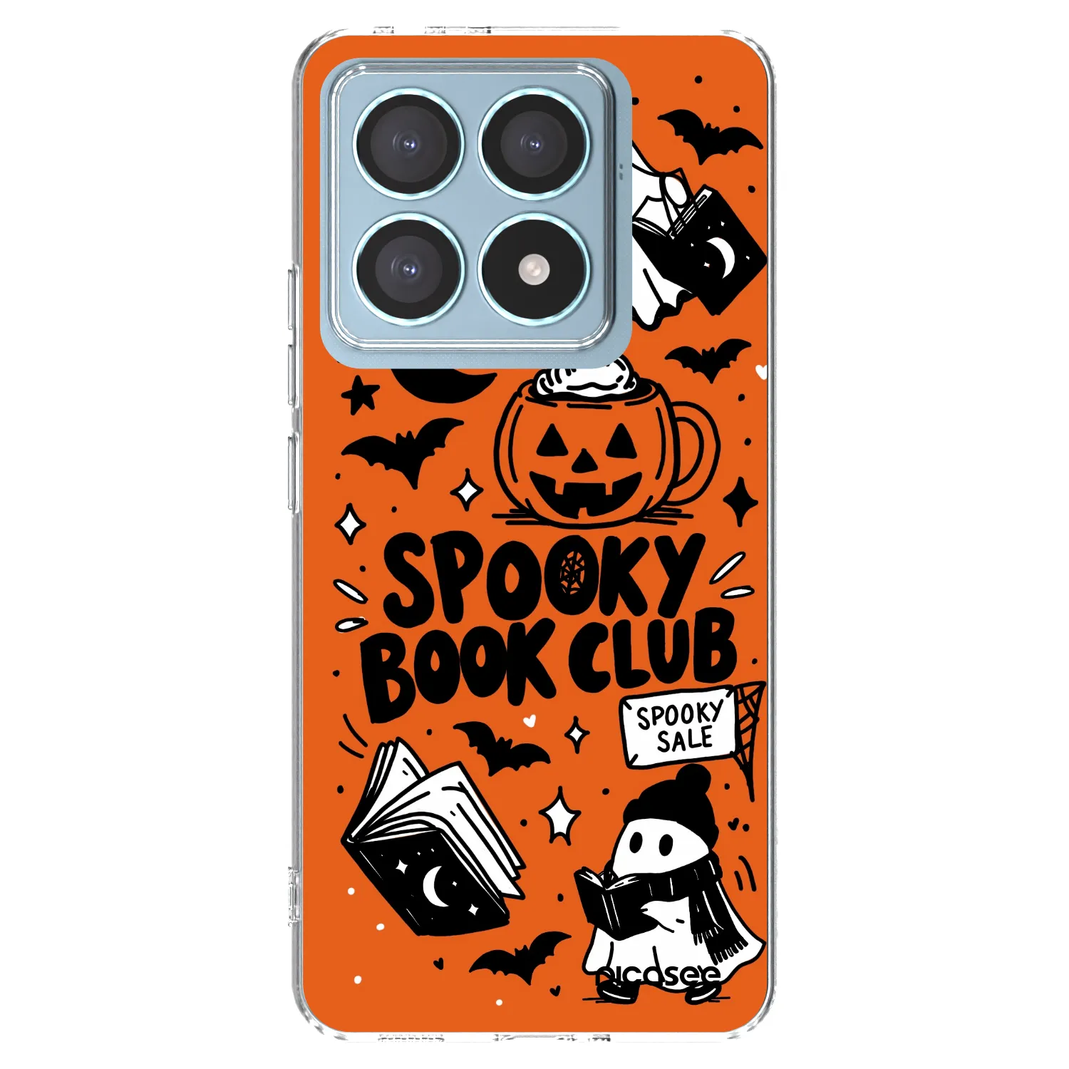 Picasee silikonska prozirna maskica za Xiaomi 14T Pro - Spooky book club