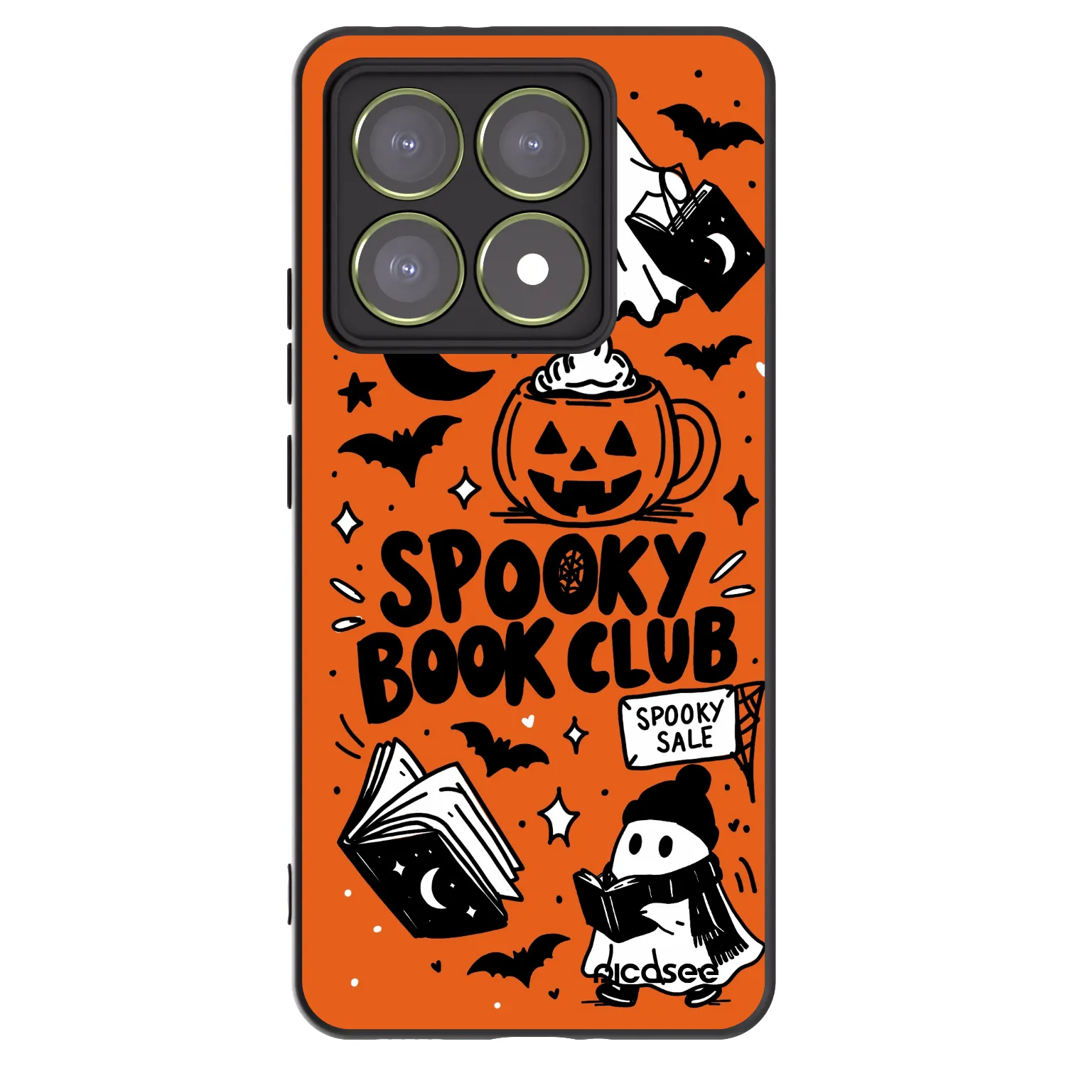 Picasee crna silikonska maskica za Xiaomi 14T - Spooky book club