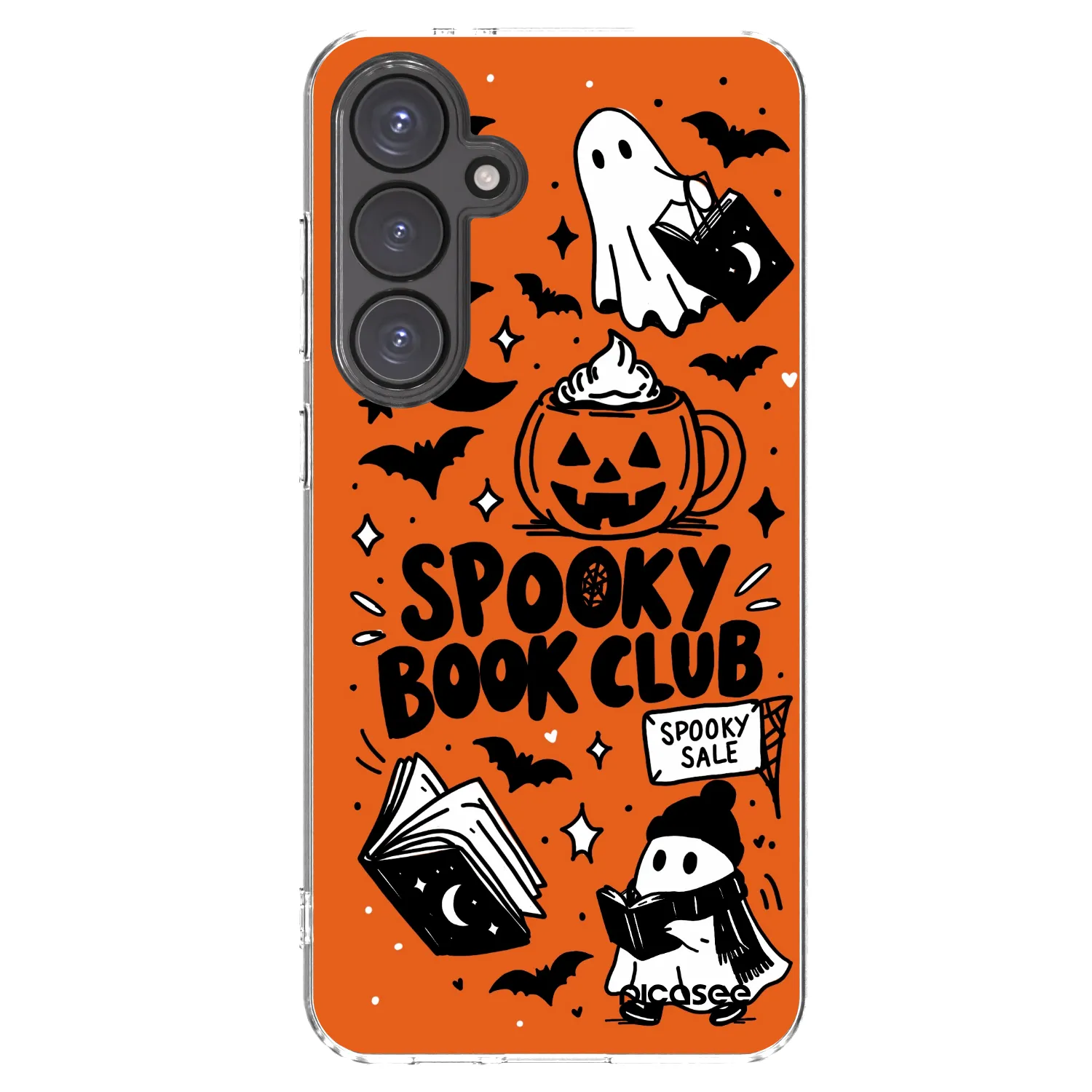 Picasee silikonska prozirna maskica za Samsung Galaxy S24 FE S721B - Spooky book club