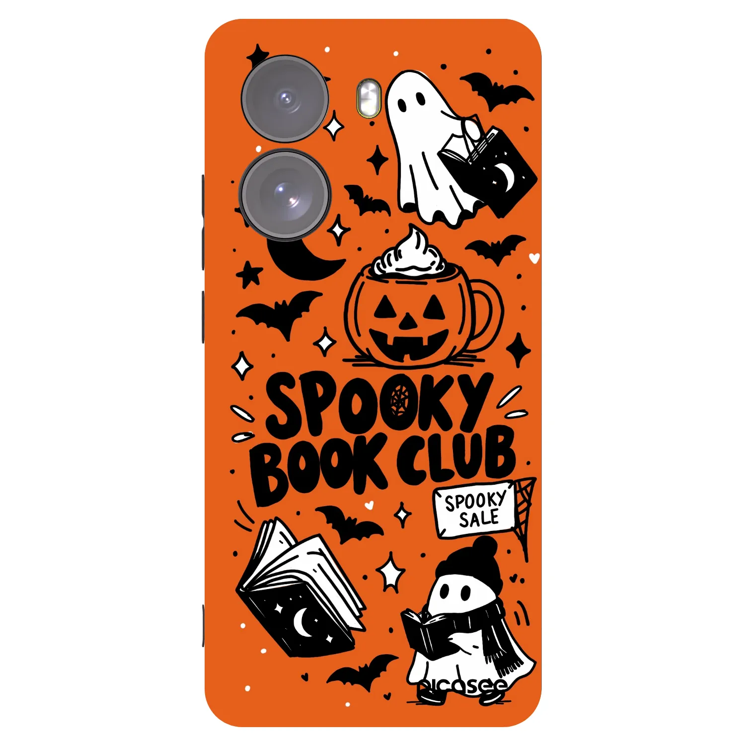 Picasee crna silikonska maskica za Xiaomi Poco X7 - Spooky book club