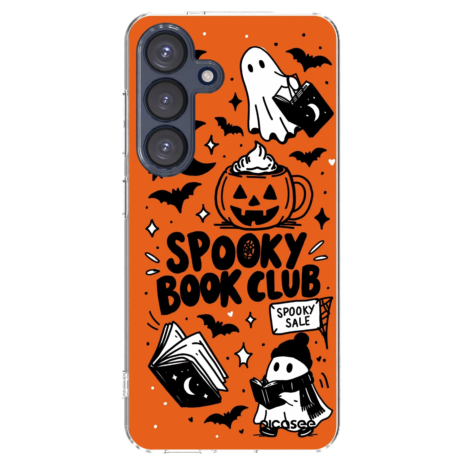 Picasee silikonska prozirna maskica za Samsung Galaxy S25 5G - Spooky book club