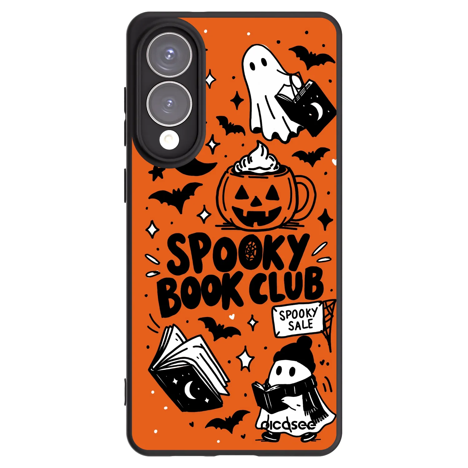 Picasee crna silikonska maskica za Samsung Galaxy S25 Edge 5G - Spooky book club