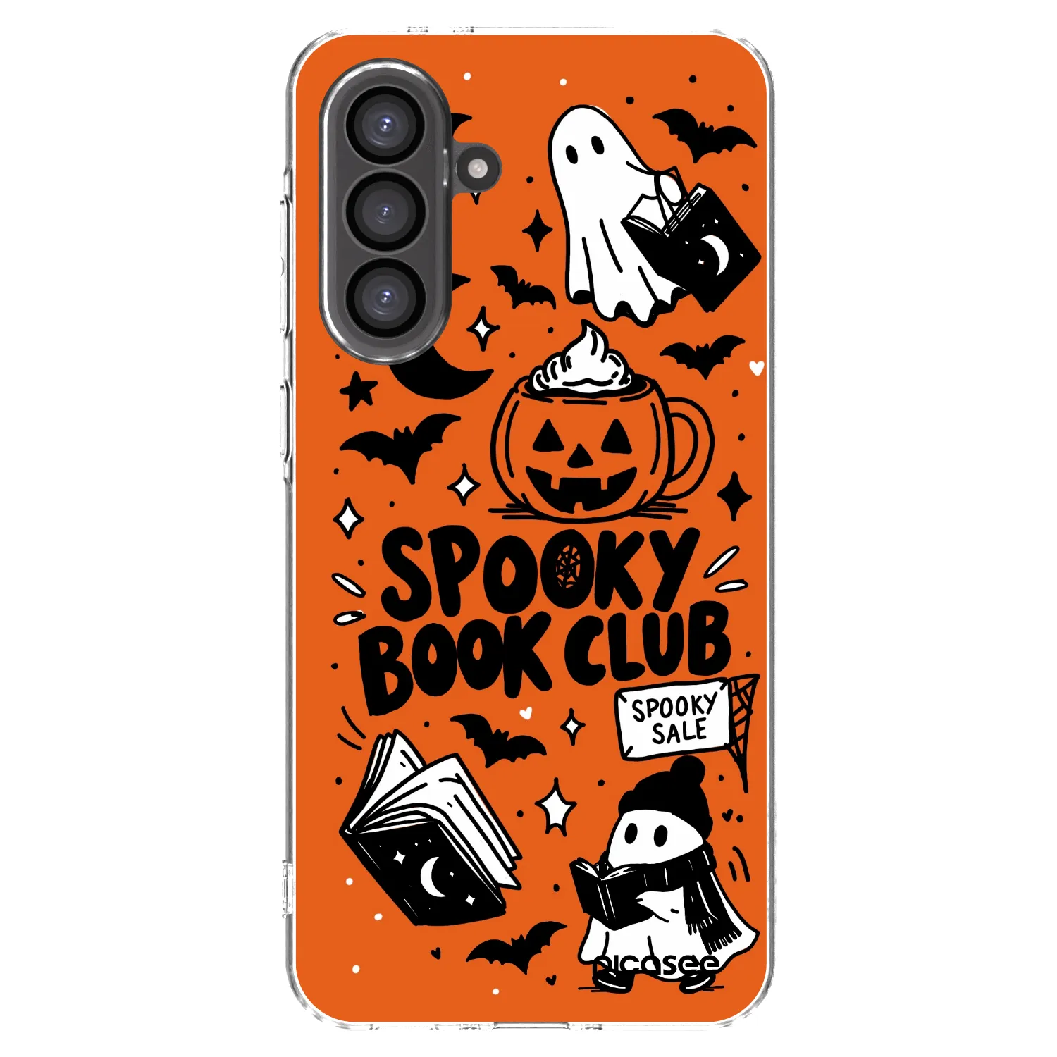 Picasee silikonska prozirna maskica za Samsung Galaxy A56 5G A566B - Spooky book club