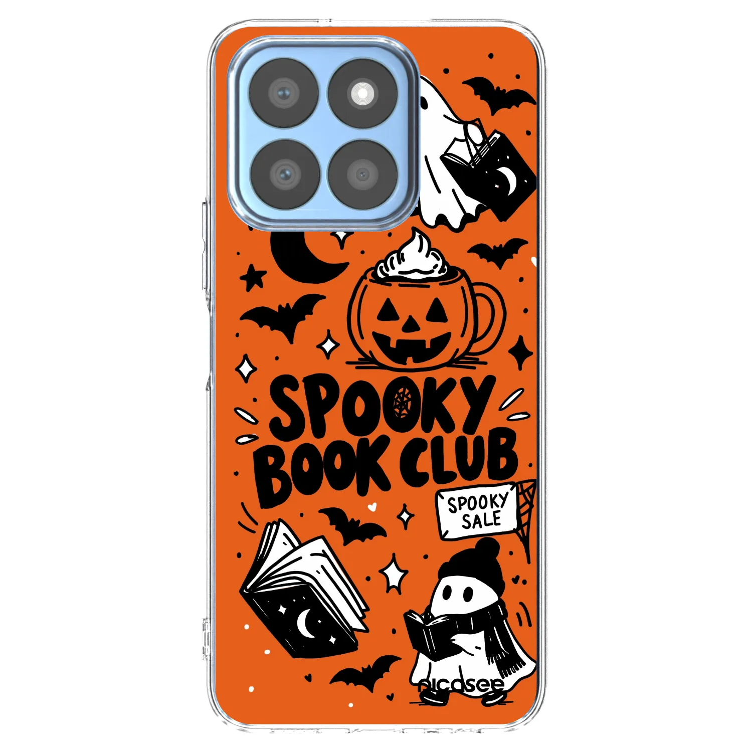 Picasee silikonska prozirna maskica za Honor X8c - Spooky book club