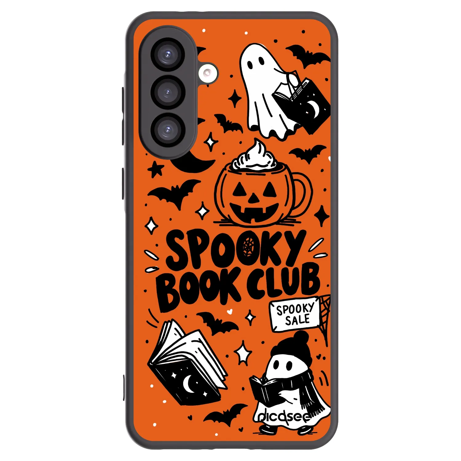 Picasee crna silikonska maskica za Samsung Galaxy A26 5G A266B - Spooky book club