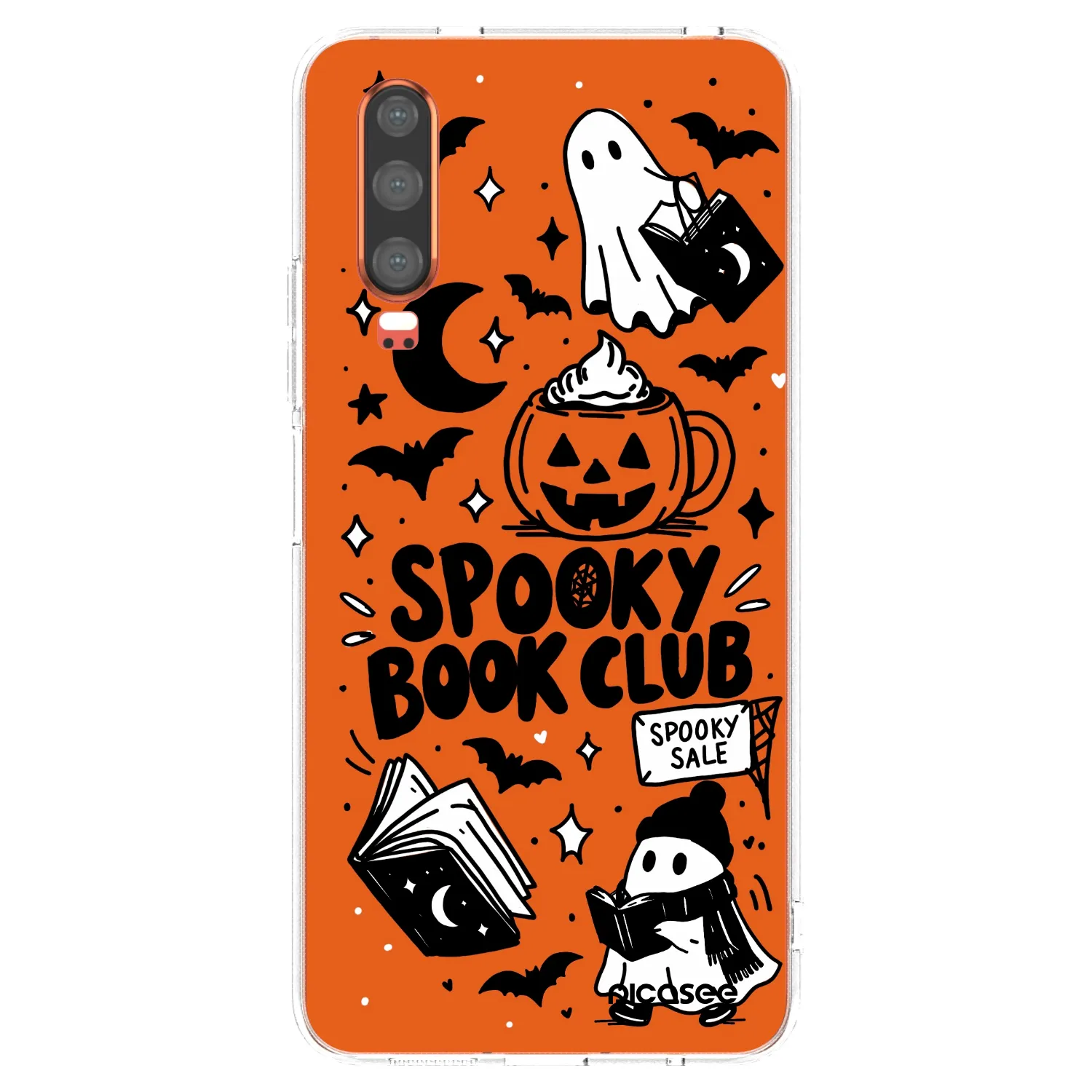 Picasee silikonska prozirna maskica za Huawei P30 - Spooky book club