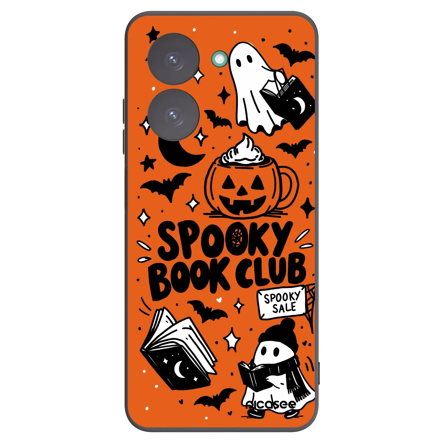 Picasee crna silikonska maskica za Xiaomi Redmi A5 - Spooky book club