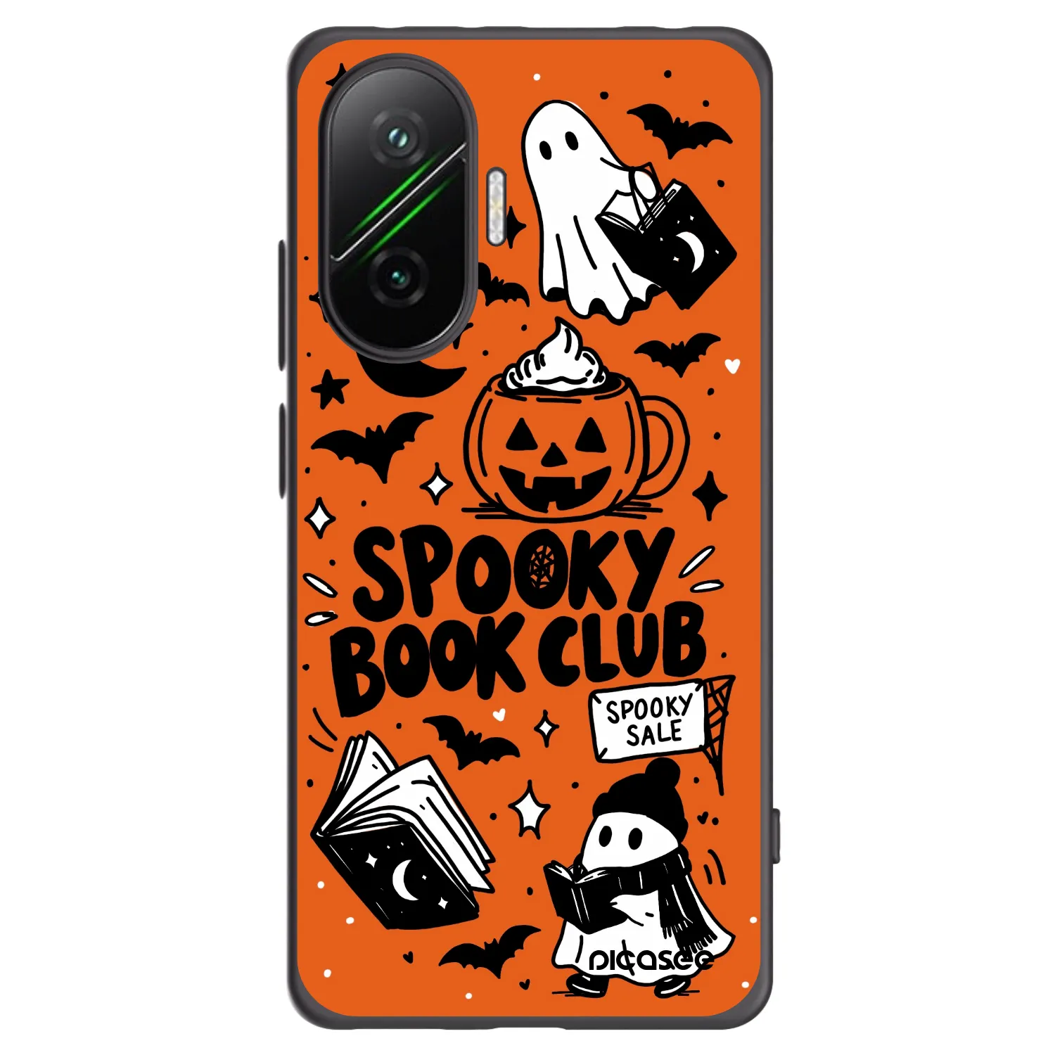 Picasee crna silikonska maskica za Xiaomi Poco F7 5G - Spooky book club