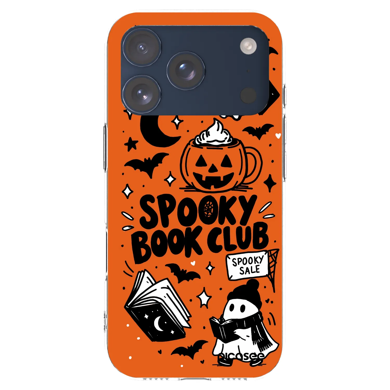 Picasee silikonska prozirna maskica za Apple iPhone 17 Pro - Spooky book club