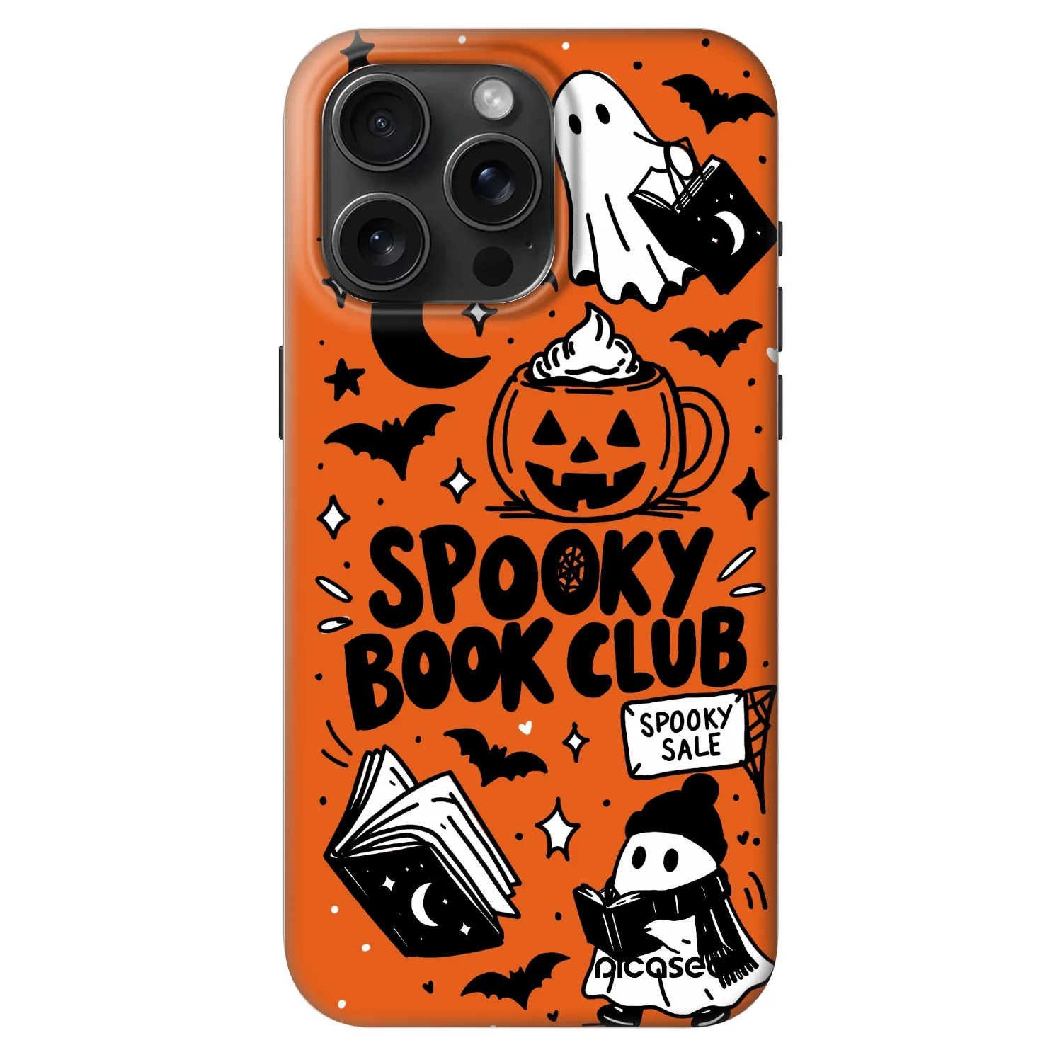 Picasee Fashion Case MagSafe za Apple iPhone 15 Pro Max - Spooky book club