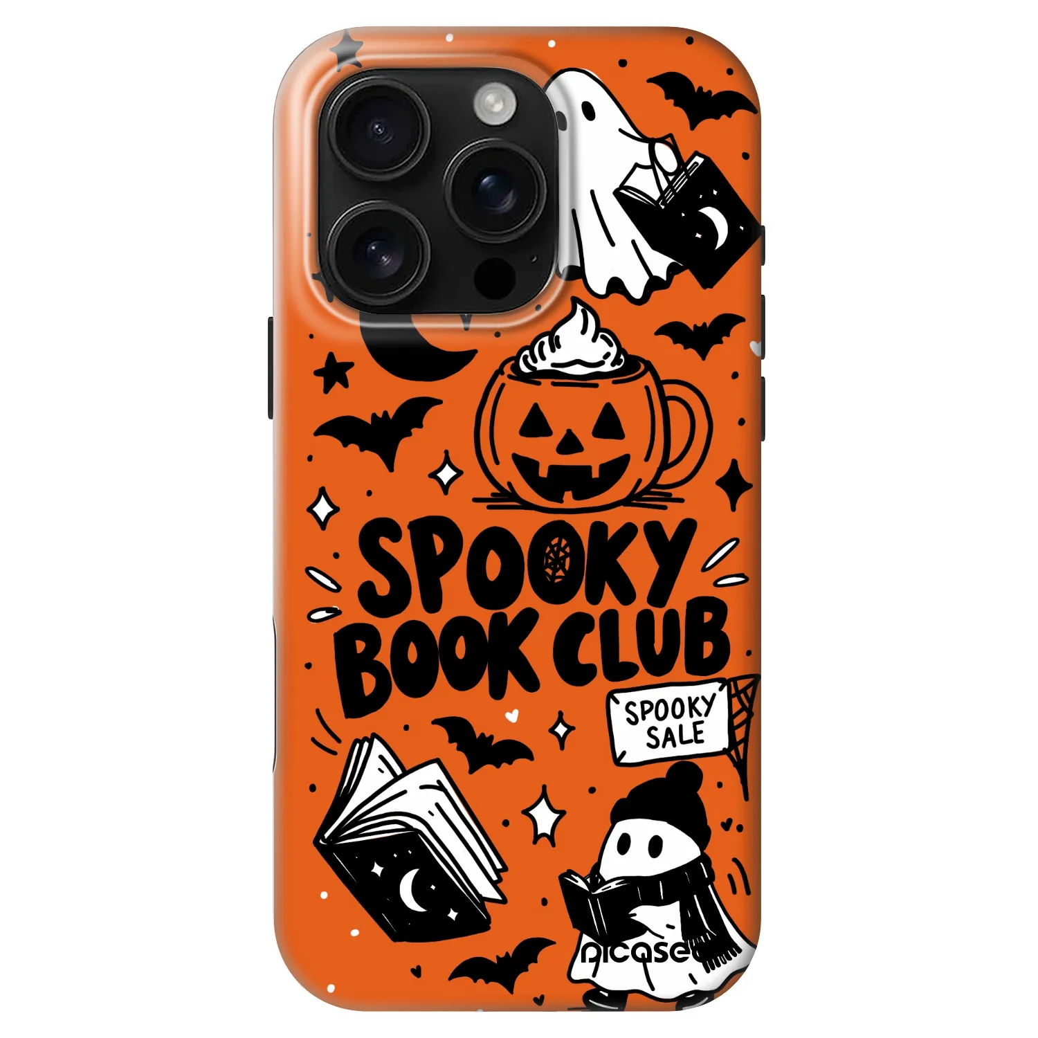Picasee Fashion Case MagSafe za Apple iPhone 16 Pro - Spooky book club