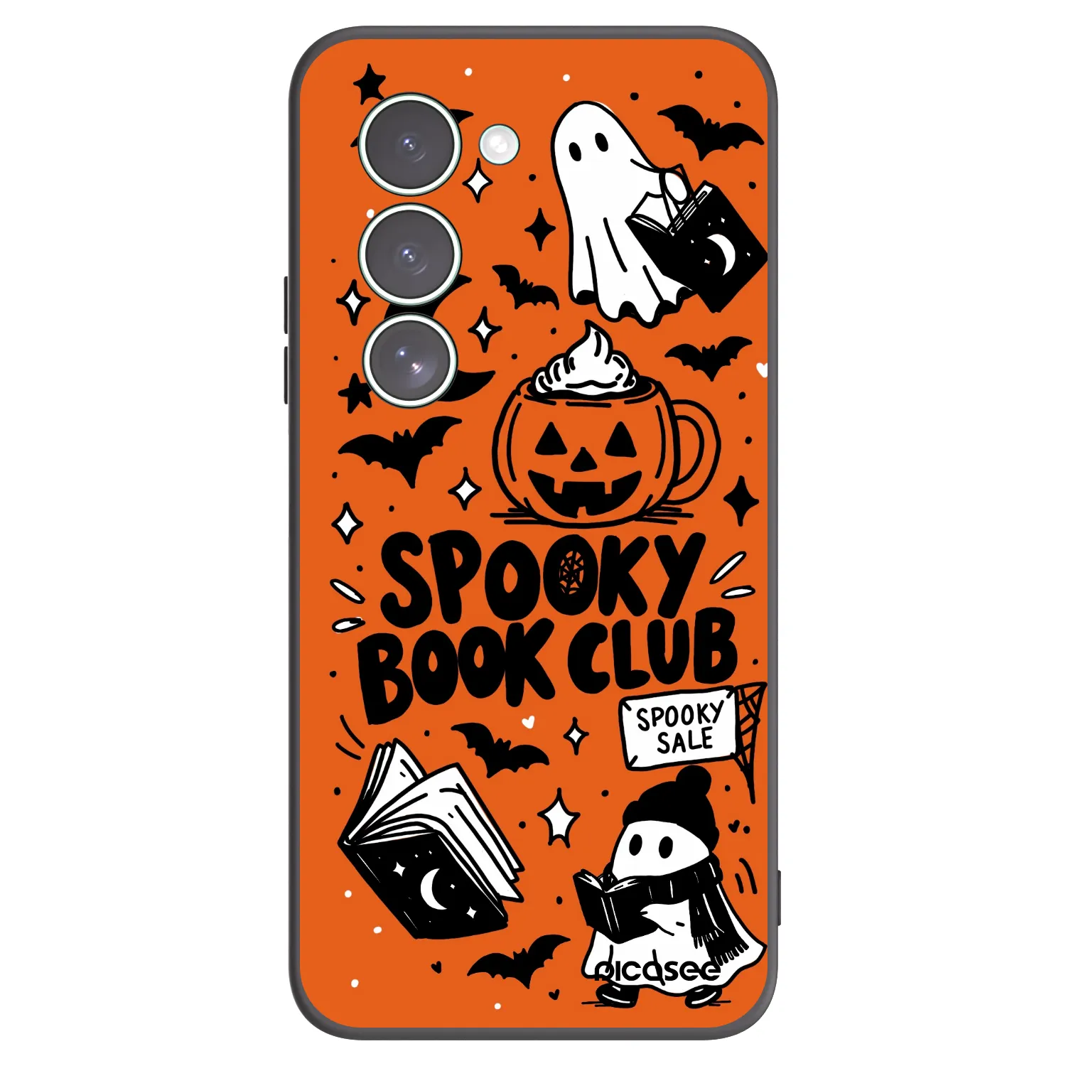Picasee crna silikonska maskica za Xiaomi Redmi 15 5G - Spooky book club
