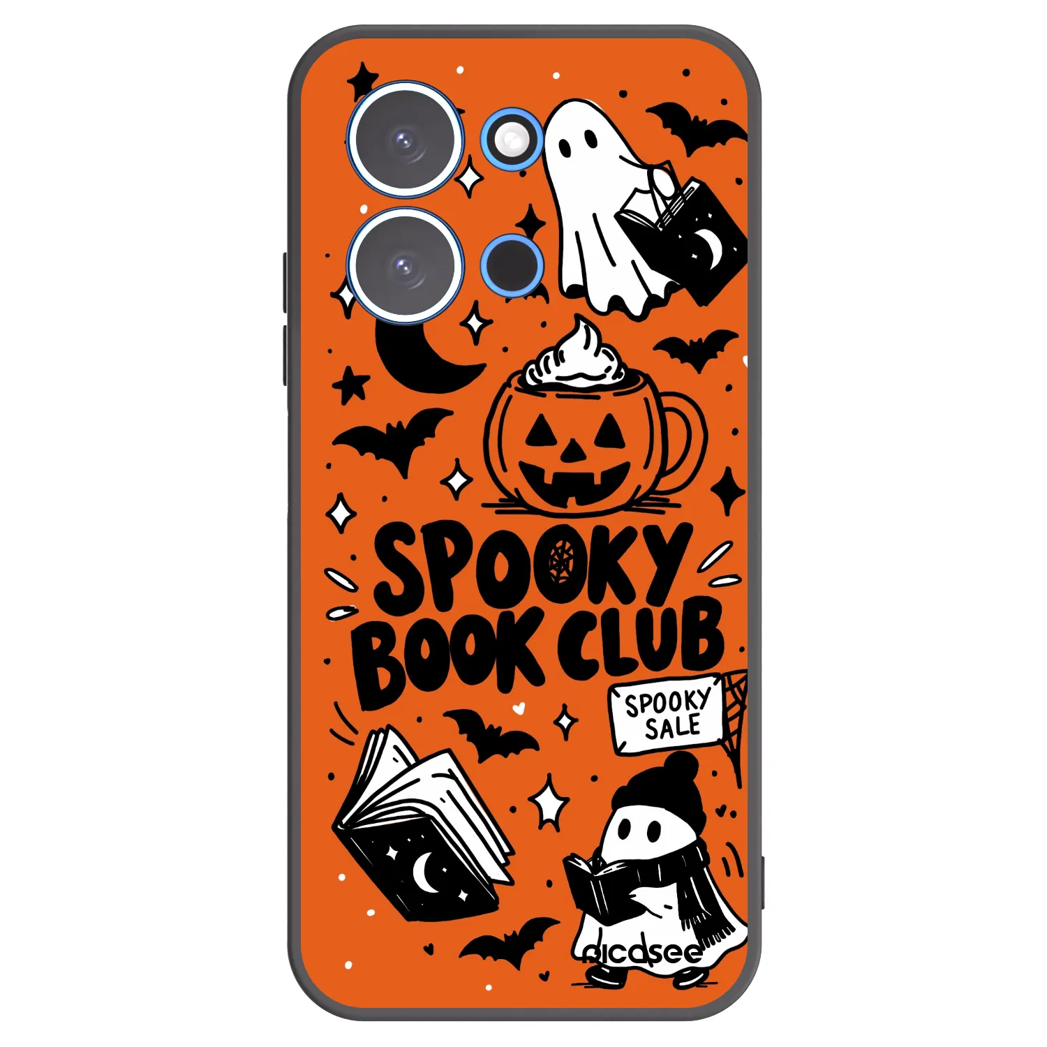 Picasee crna silikonska maskica za Xiaomi Redmi 15C 4G - Spooky book club