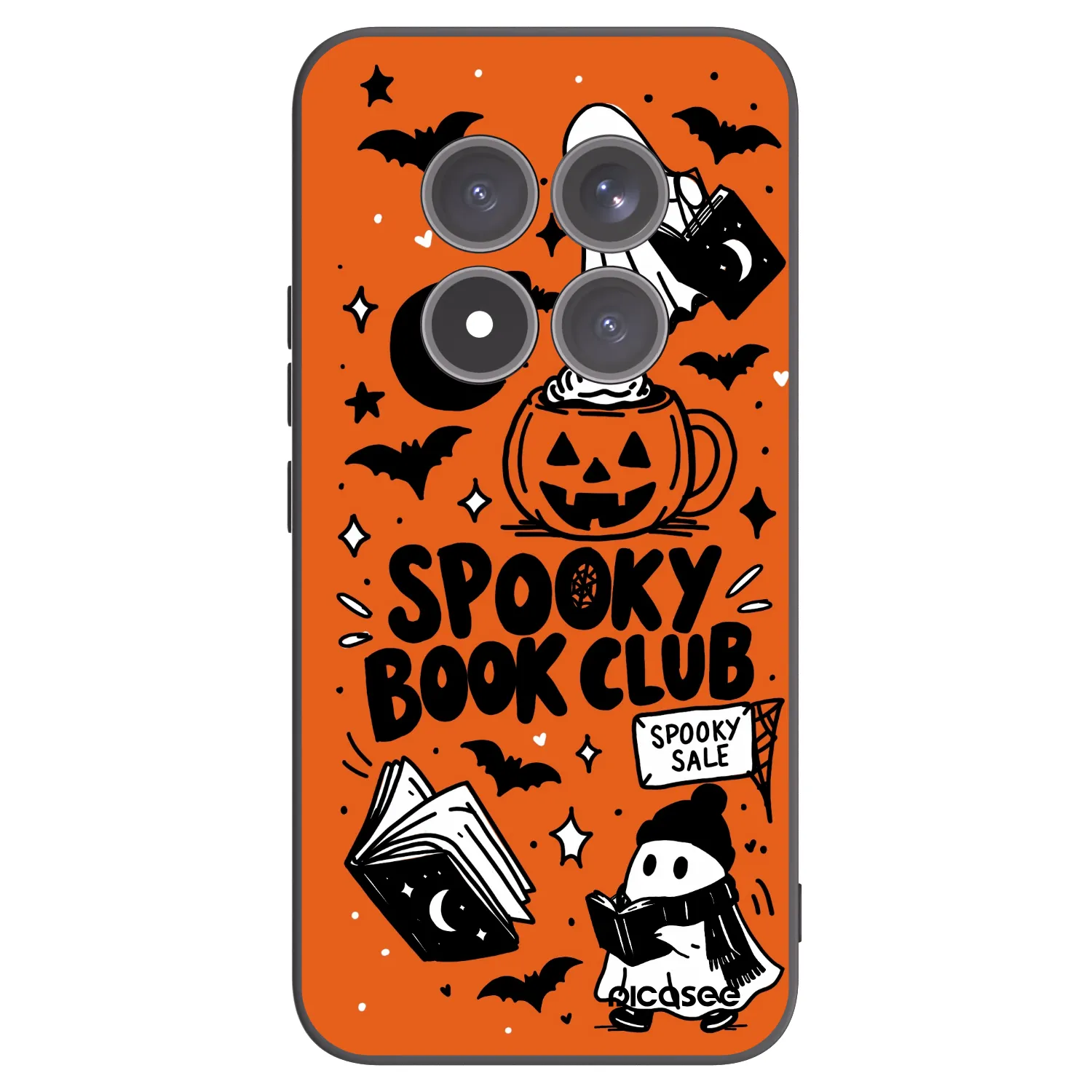 Picasee crna silikonska maskica za Xiaomi Redmi Note 15 Pro+ - Spooky book club