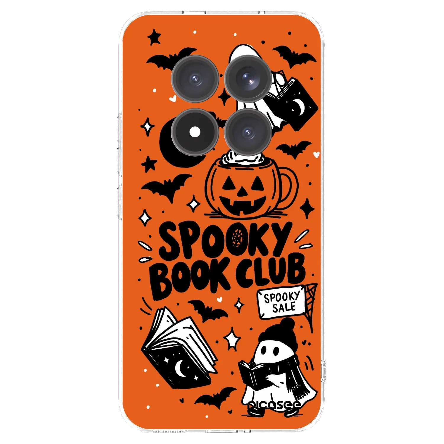 Picasee silikonska prozirna maskica za Xiaomi Redmi Note 15 Pro+ - Spooky book club