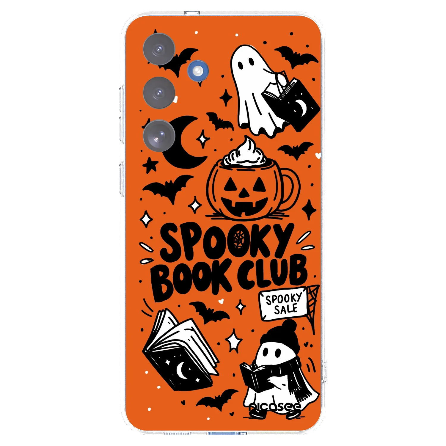 Picasee silikonska prozirna maskica za Samsung Galaxy S25 FE 5G - Spooky book club