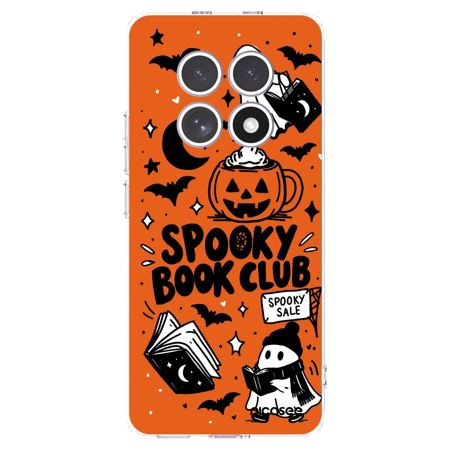 Picasee silikonska prozirna maskica za Xiaomi Redmi Note 15 4G - Spooky book club