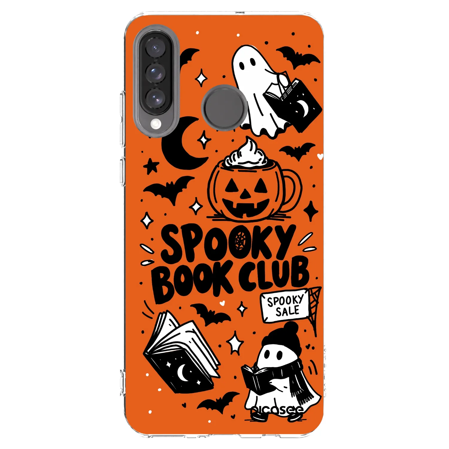 Picasee silikonska prozirna maskica za Huawei P30 Lite - Spooky book club