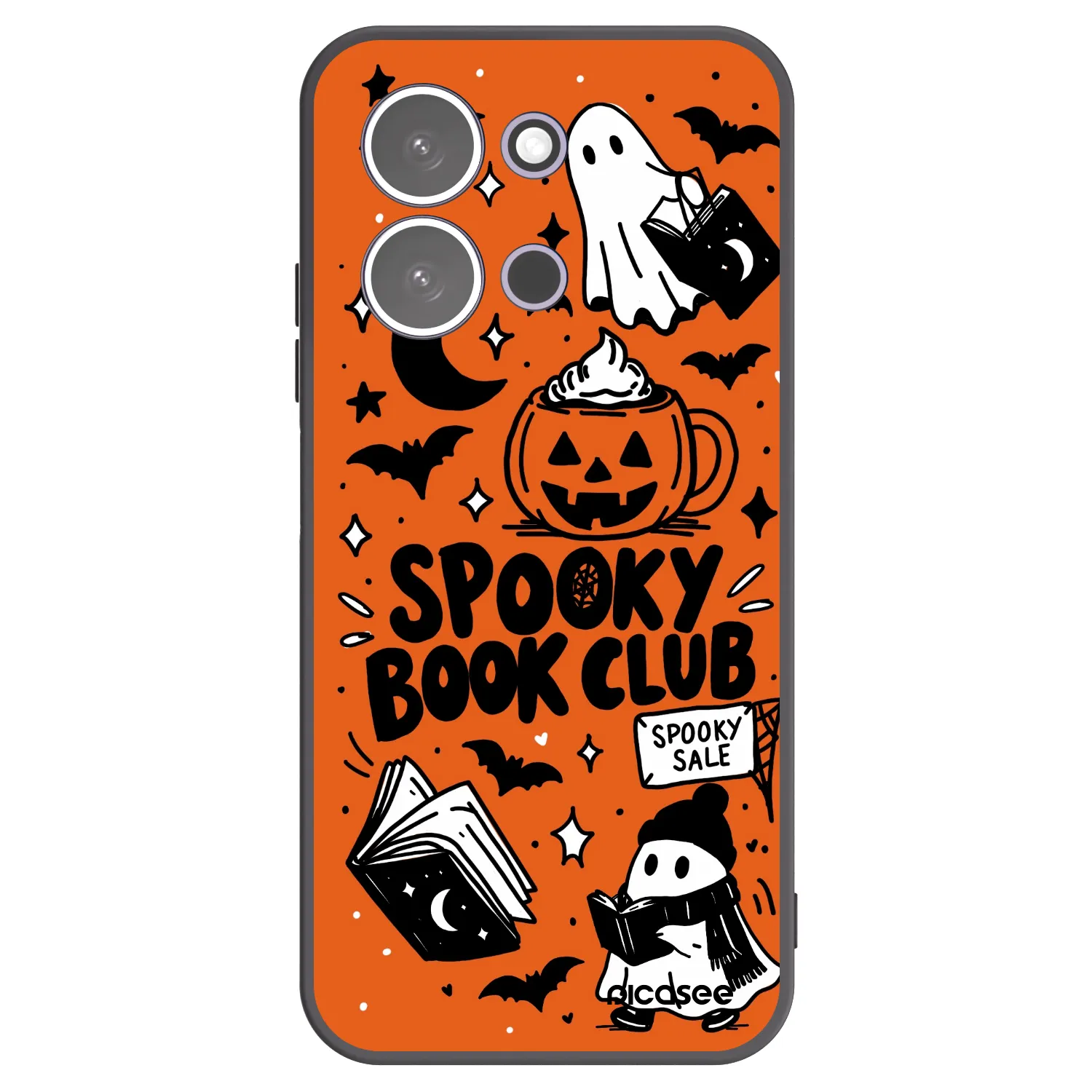 Picasee crna silikonska maskica za Xiaomi Redmi 15C 5G - Spooky book club