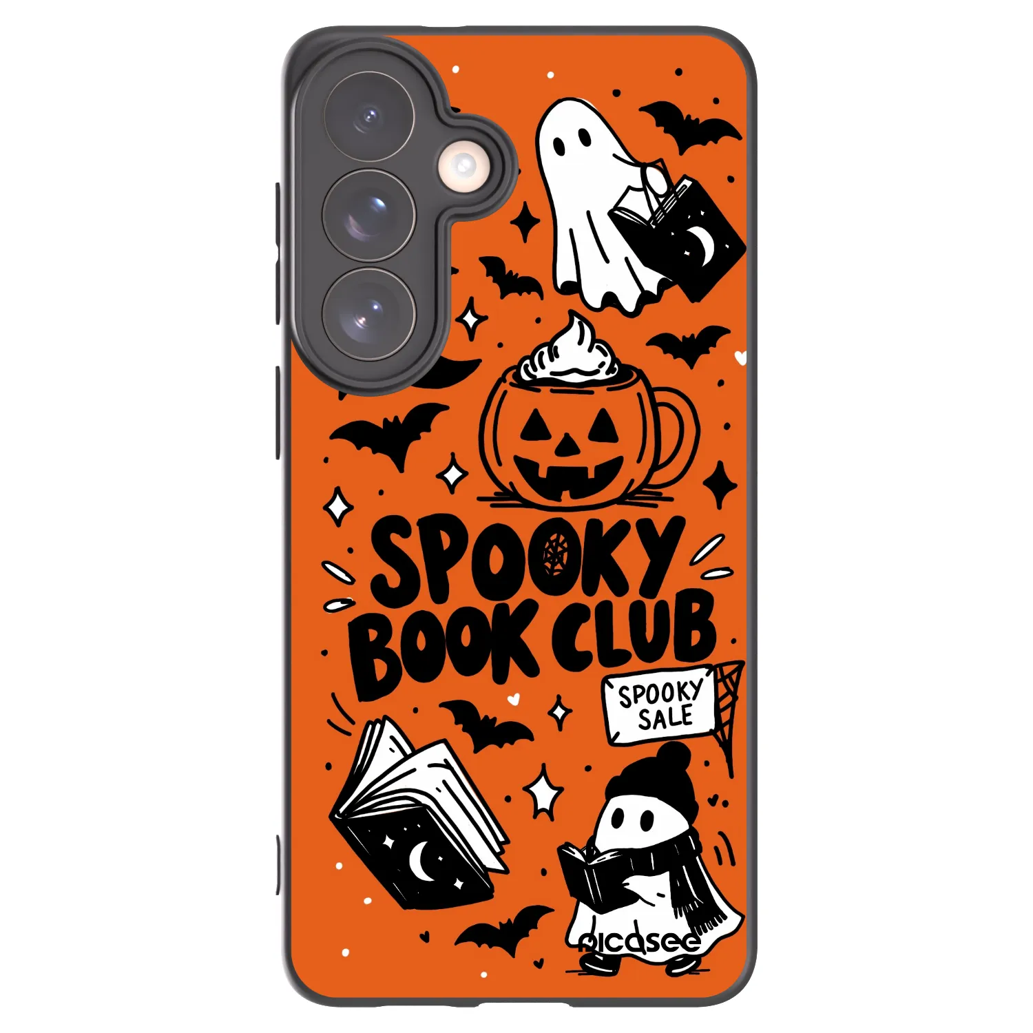 Picasee crna silikonska maskica za Samsung Galaxy S26+ - Spooky book club