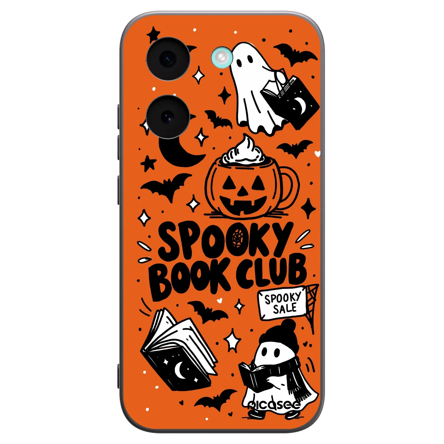 Picasee crna silikonska maskica za Xiaomi Poco X8 Pro - Spooky book club