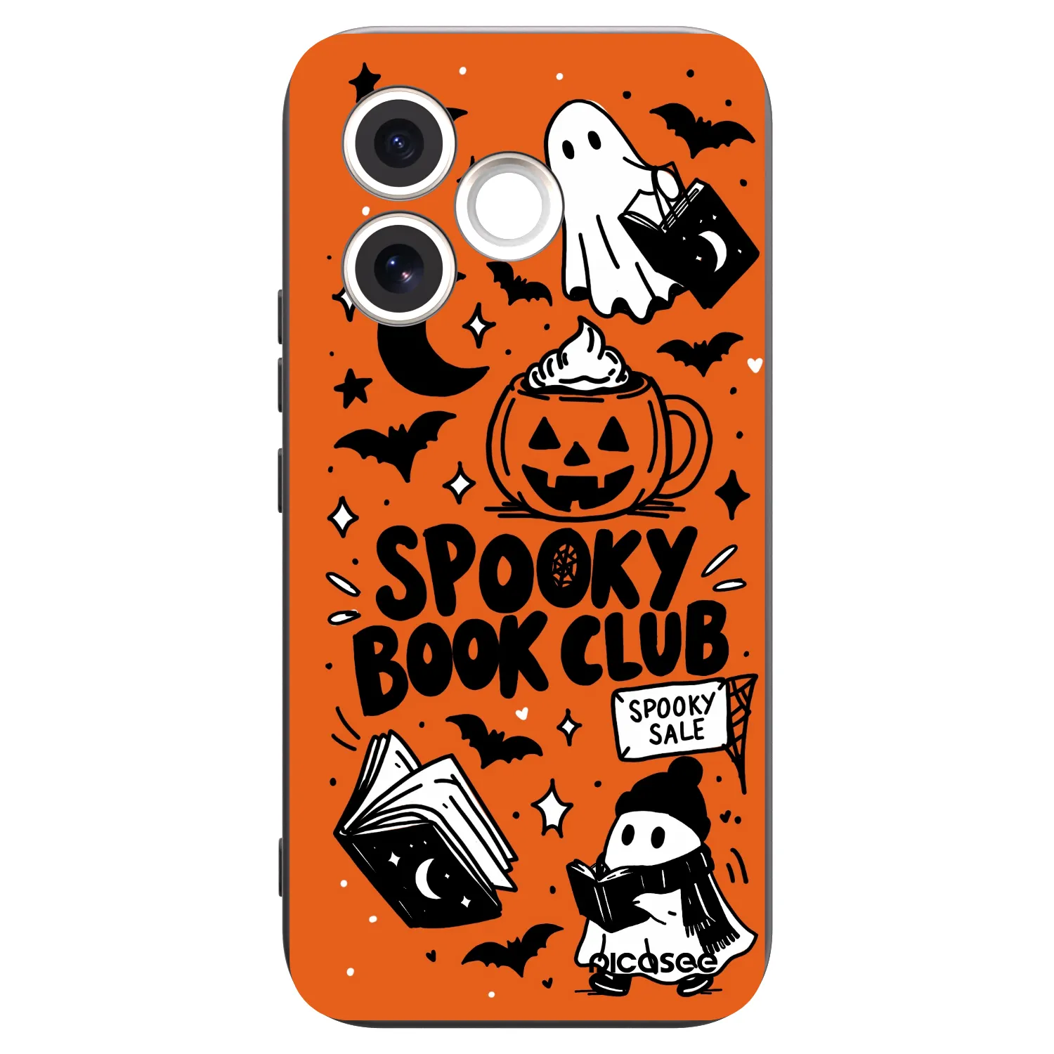 Picasee crna silikonska maskica za Honor 600 Lite - Spooky book club