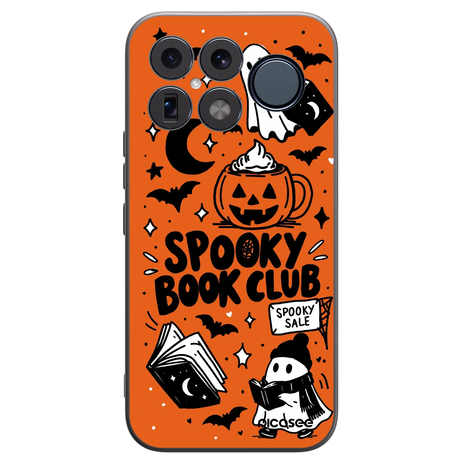Picasee crna silikonska maskica za Xiaomi Poco F8 Ultra - Spooky book club