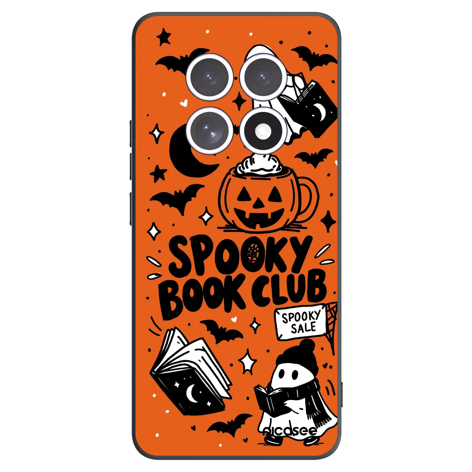 Picasee crna silikonska maskica za Xiaomi Redmi Note 15 5G - Spooky book club