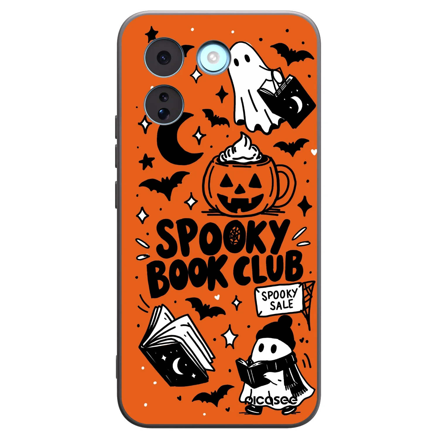 Picasee crna silikonska maskica za Xiaomi Redmi Note 17 Pro MAX 5G - Spooky book club