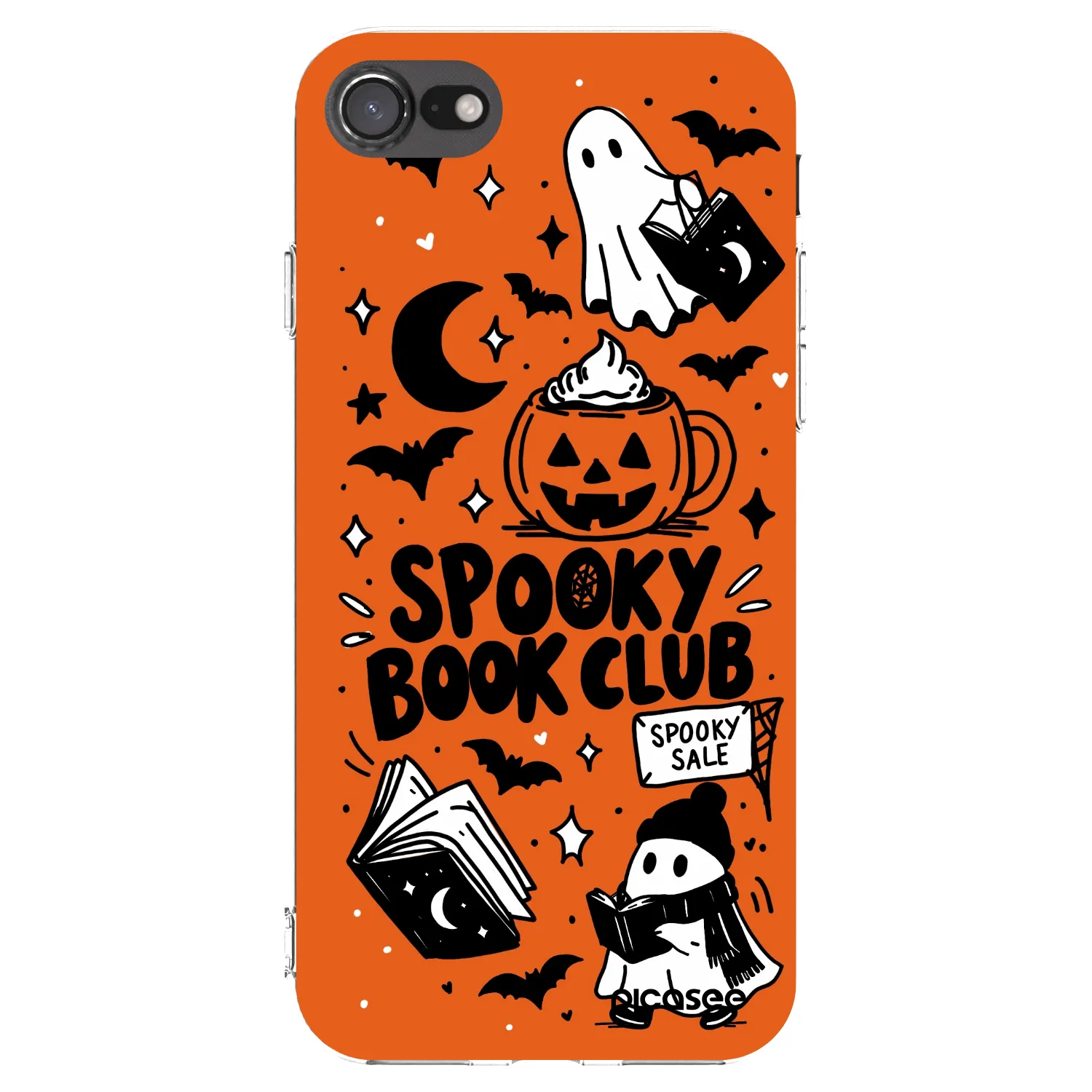 Picasee silikonska prozirna maskica za Apple iPhone 8 - Spooky book club