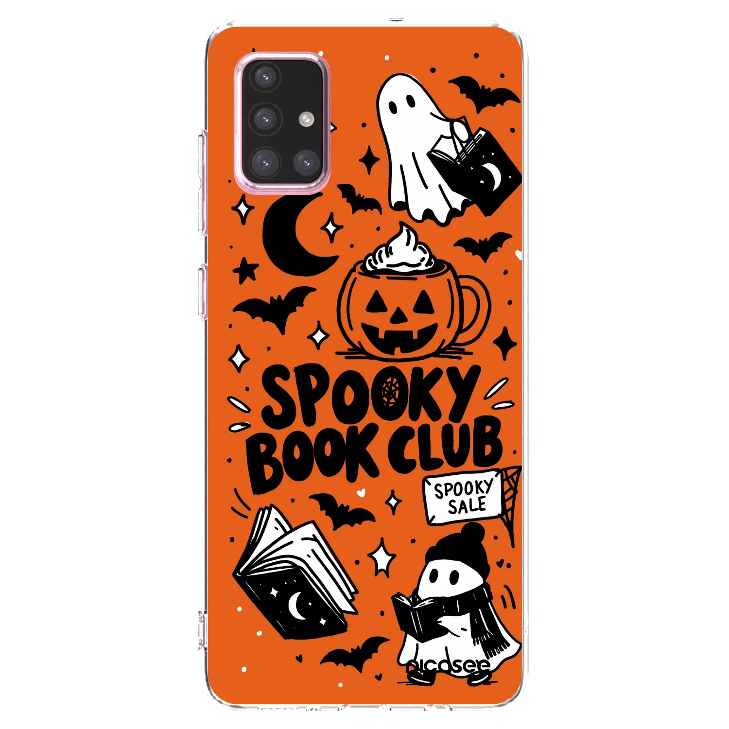 Picasee silikonska prozirna maskica za Samsung Galaxy A71 A715F - Spooky book club