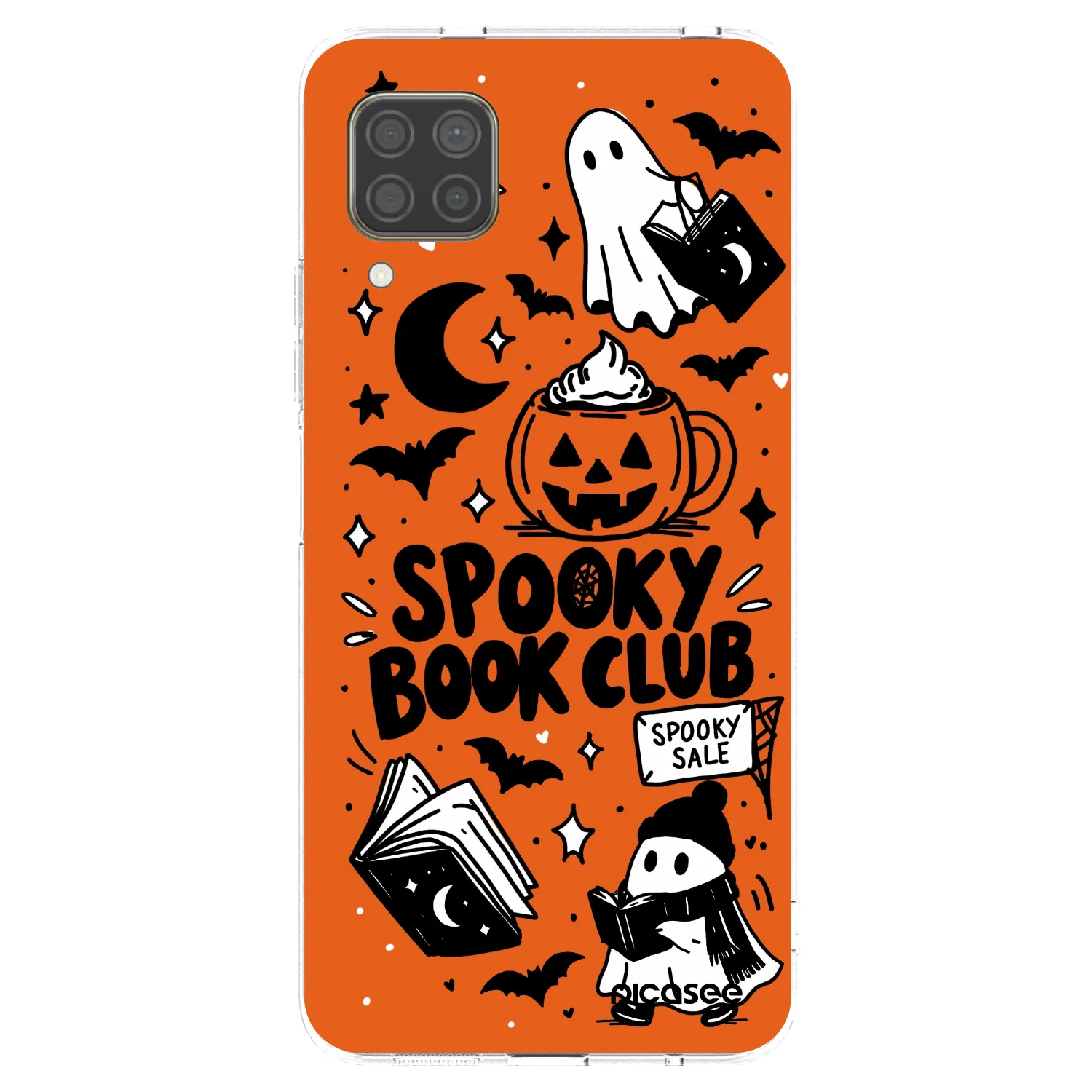 Picasee silikonska prozirna maskica za Huawei P40 Lite - Spooky book club