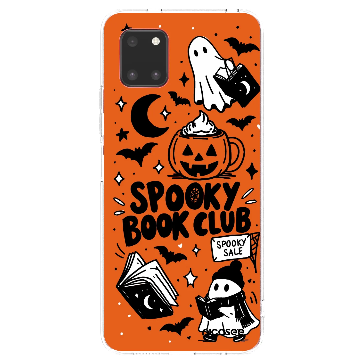 Picasee silikonska prozirna maskica za Samsung Galaxy Note 10 Lite N770F - Spooky book club