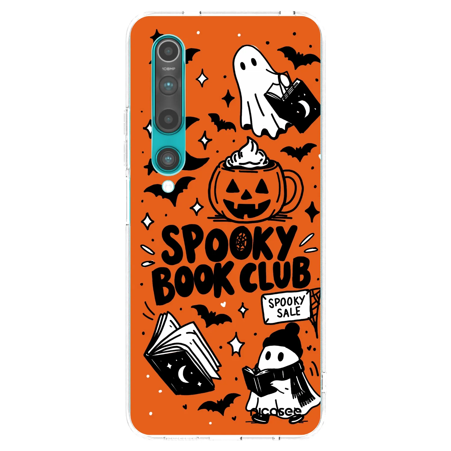 Picasee silikonska prozirna maskica za Xiaomi Mi 10 - Spooky book club
